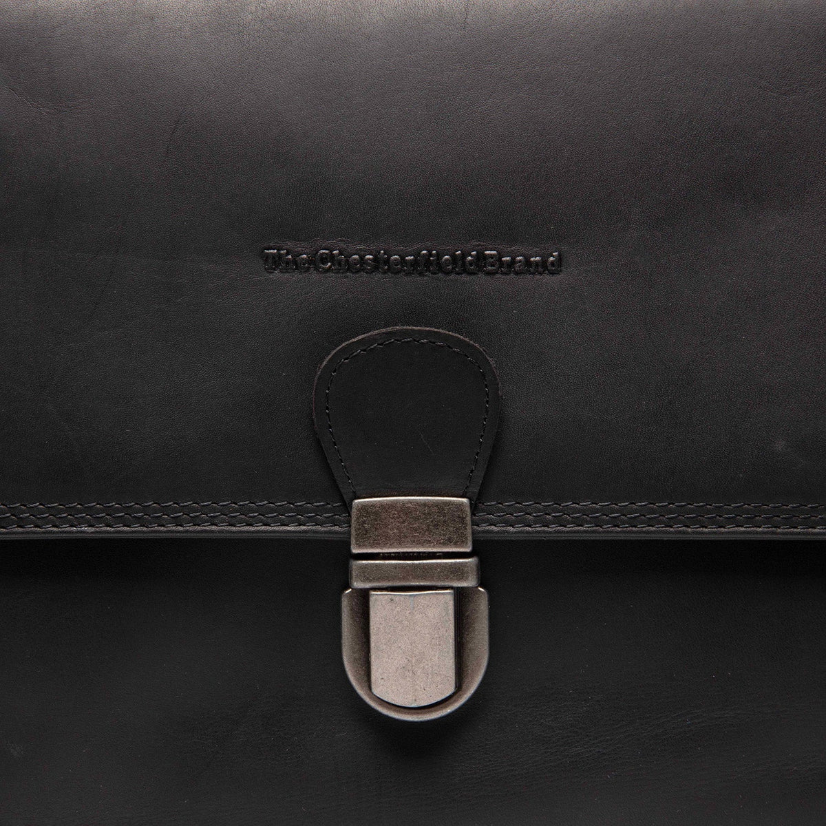 
Classic 100% Full-Grain leather Bag - უკანა ხედი გაძლიერებული ტყავის სახელურებით