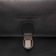 
Classic 100% Full-Grain leather Bag - უკანა ხედი გაძლიერებული ტყავის სახელურებით