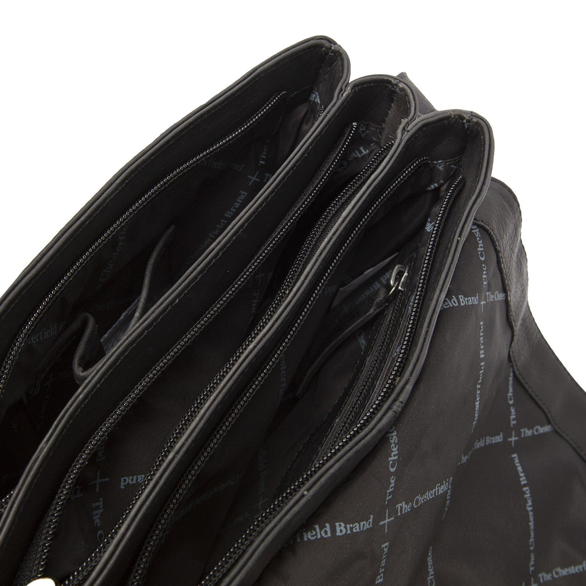 
Classic 100% Full-Grain leather Bag - უკანა ხედი გაძლიერებული ტყავის სახელურებით
