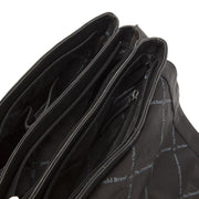 
Classic 100% Full-Grain leather Bag - უკანა ხედი გაძლიერებული ტყავის სახელურებით