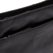 
Classic 100% Full-Grain leather Bag - უკანა ხედი გაძლიერებული ტყავის სახელურებით