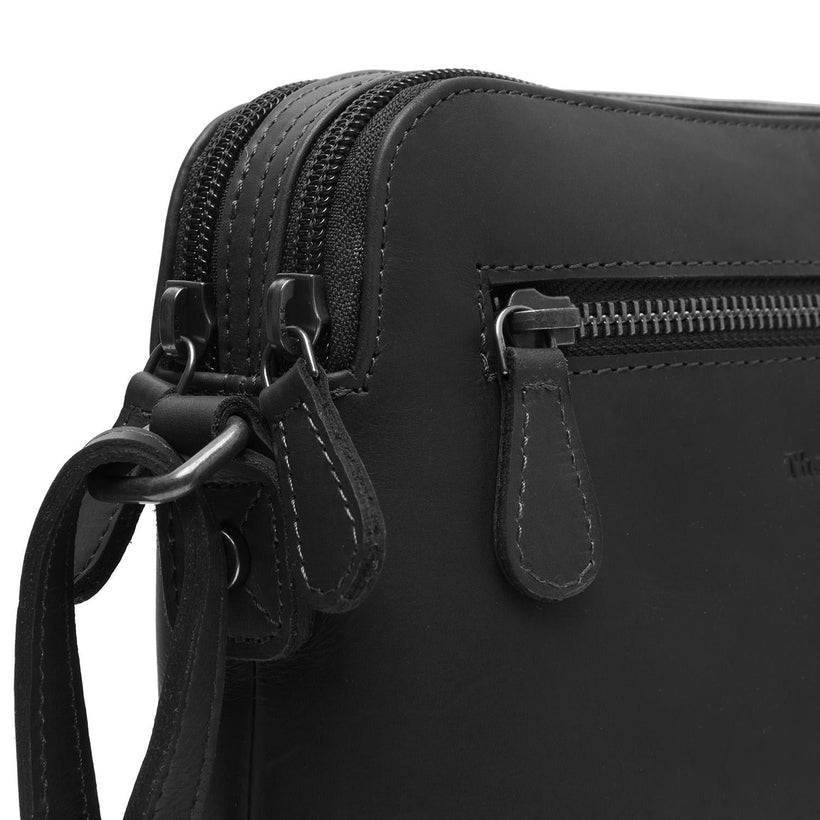 Nebraska Full-Grain Leather Crossbody Bag ქალის