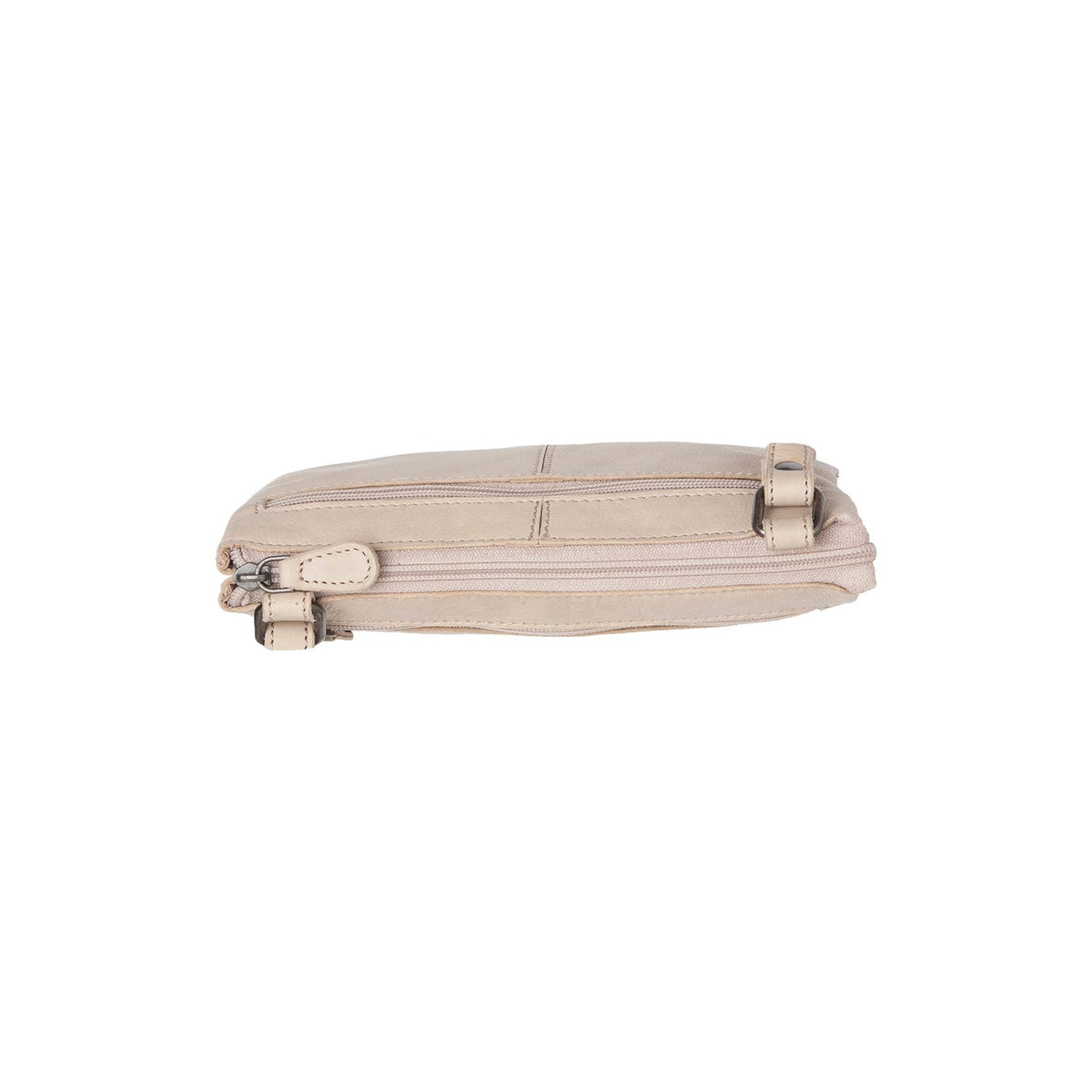 Osaka Full-Grain Leather Crossbody Bag - Structured Side Profile Showing Gusset Depth &amp; Expansion Capacity