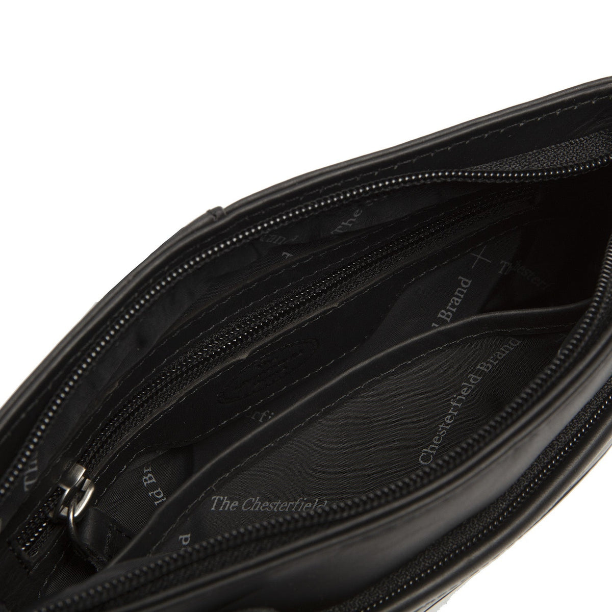 
შიდა სარჩულის ხედი Showing Dedicated Padded Laptop Sleeve & Multi-Compartment Organization