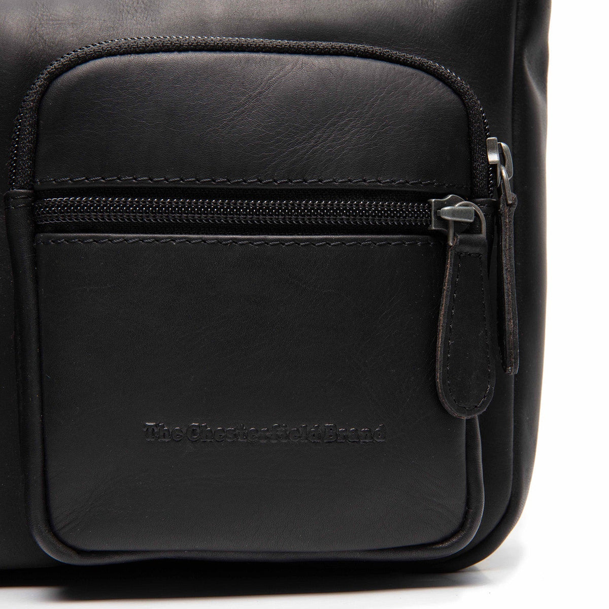 
Classic 100% Full-Grain leather Bag - უკანა ხედი გაძლიერებული ტყავის სახელურებით