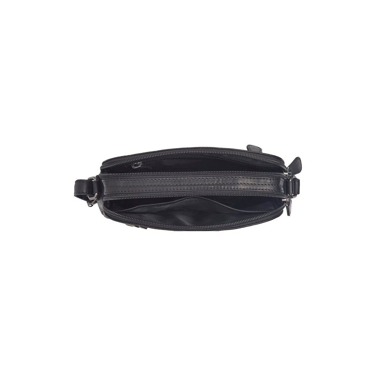 
შიდა სარჩულის ხედი Showing Dedicated Padded Laptop Sleeve & Multi-Compartment Organization