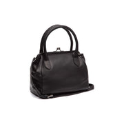 Chili Full-Grain Leather Handbag in Classic 100% Full-Grain Leather - Front Profile View &amp; Tailored Silhouette | Buy Online