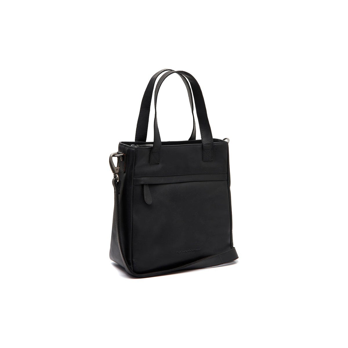 Lingfield Full-Grain Leather Handbag in Classic 100% Full-Grain Leather - Front Profile View &amp; Tailored Silhouette | Buy Online