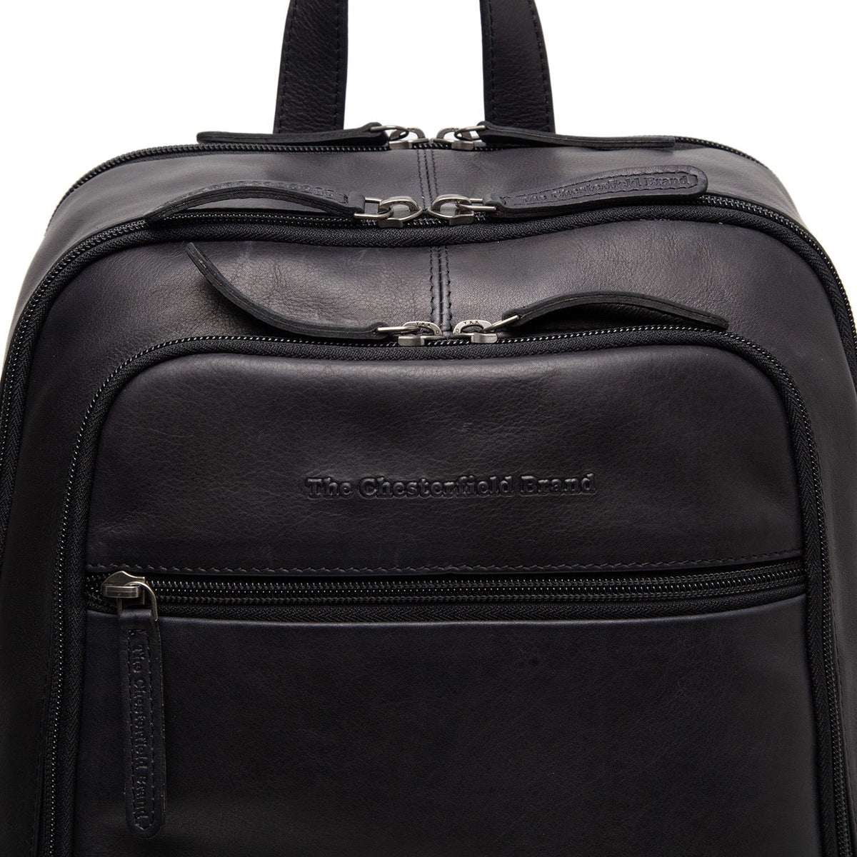 შიდა სარჩულის ხედი Showing Dedicated Padded Laptop Sleeve & Multi-Compartment Organization