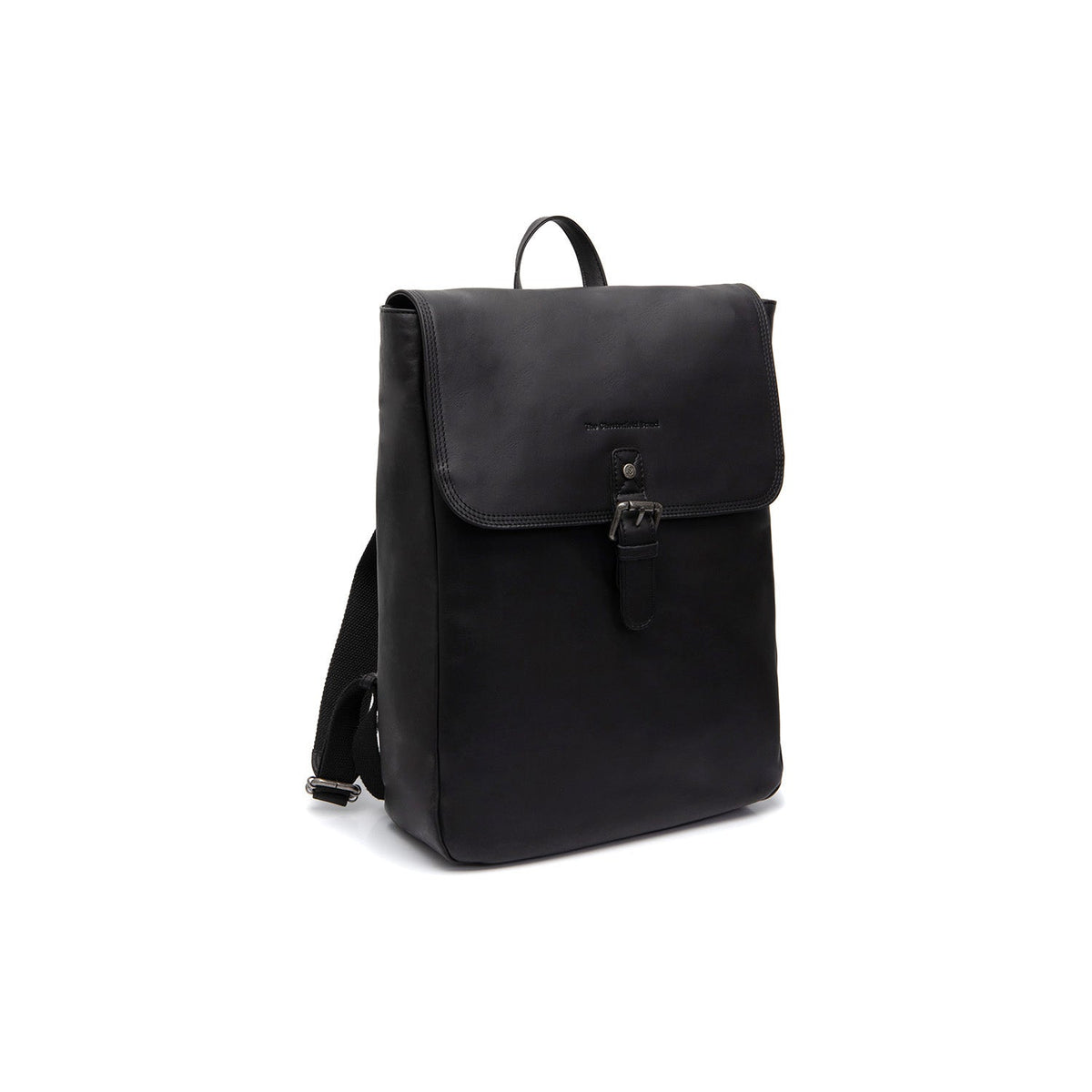 Farrow Full-Grain Leather Laptop Backpack კლასიკური 100% უმაღლესი ხარისხის ტყავით - Full Exterior წინა ხედი და მორგებული სილუეტი | შეიძინეთ ონლაინ