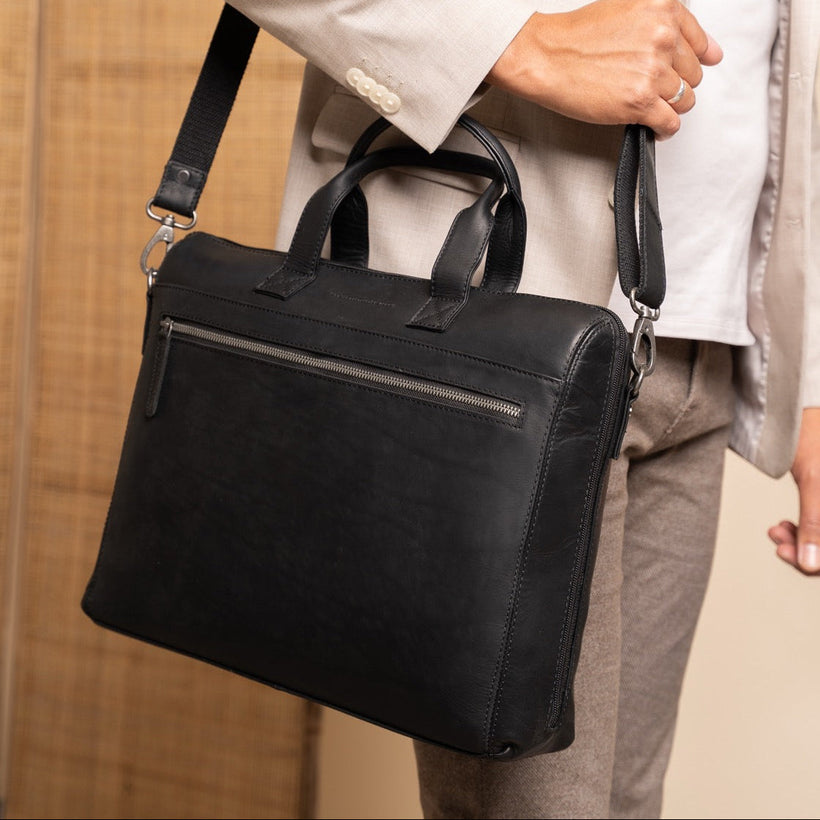 Levanto Full-Grain Leather Laptop Bag ქალის