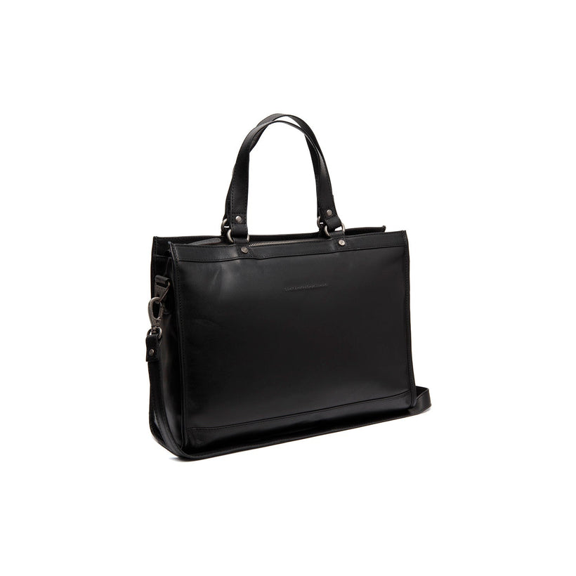 Manly Full-Grain Leather Laptop Bag ქალის