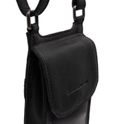 
Nebra ნატურალური უმაღლესი ხარისხის ტყავი Phone Bag - გვერდითი პროფილი ერგონომიული სახელოს ჭრით