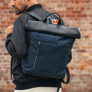 
Bornholm ნატურალური უმაღლესი ხარისხის ტყავი Roll-top Backpack – alternate product view 2