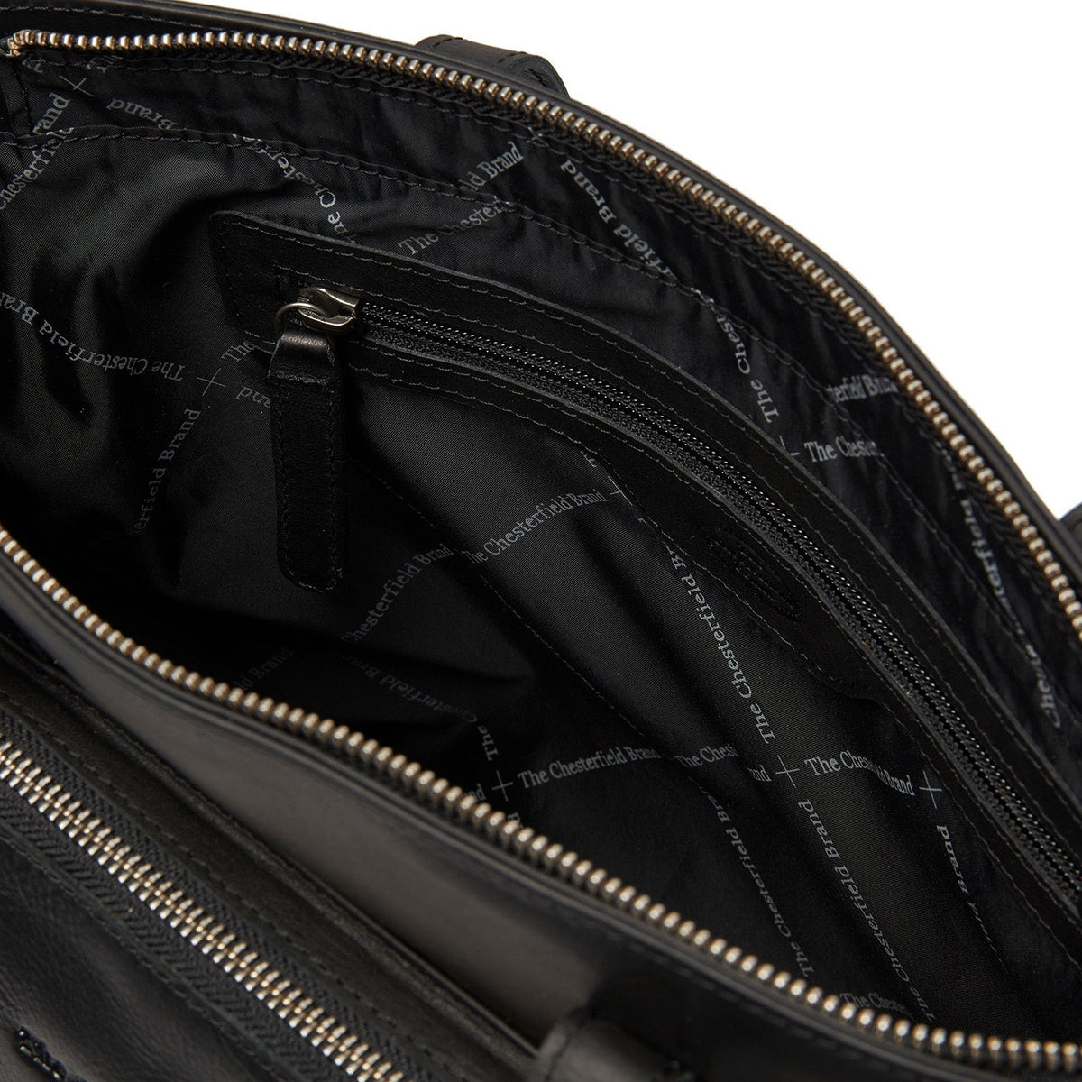 
Classic 100% Full-Grain leather Bag - უკანა ხედი გაძლიერებული ტყავის სახელურებით