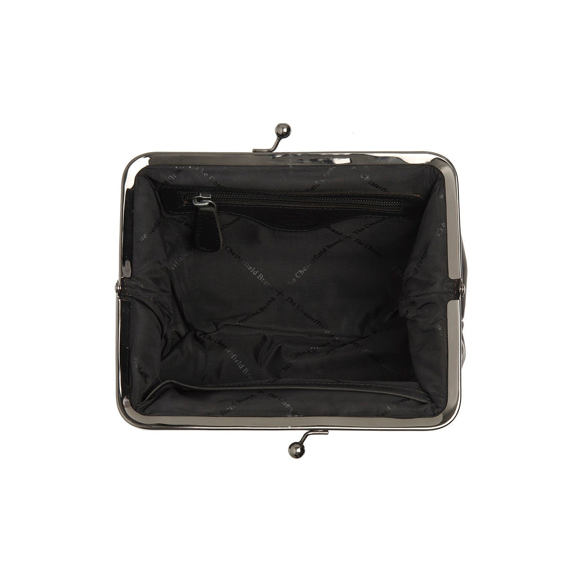 
Solid Antique Brass Hardware & Heavy-Duty Dual Zipper Detail on Andrade ტყავის მხარზე გადასაკიდი ჩანთა