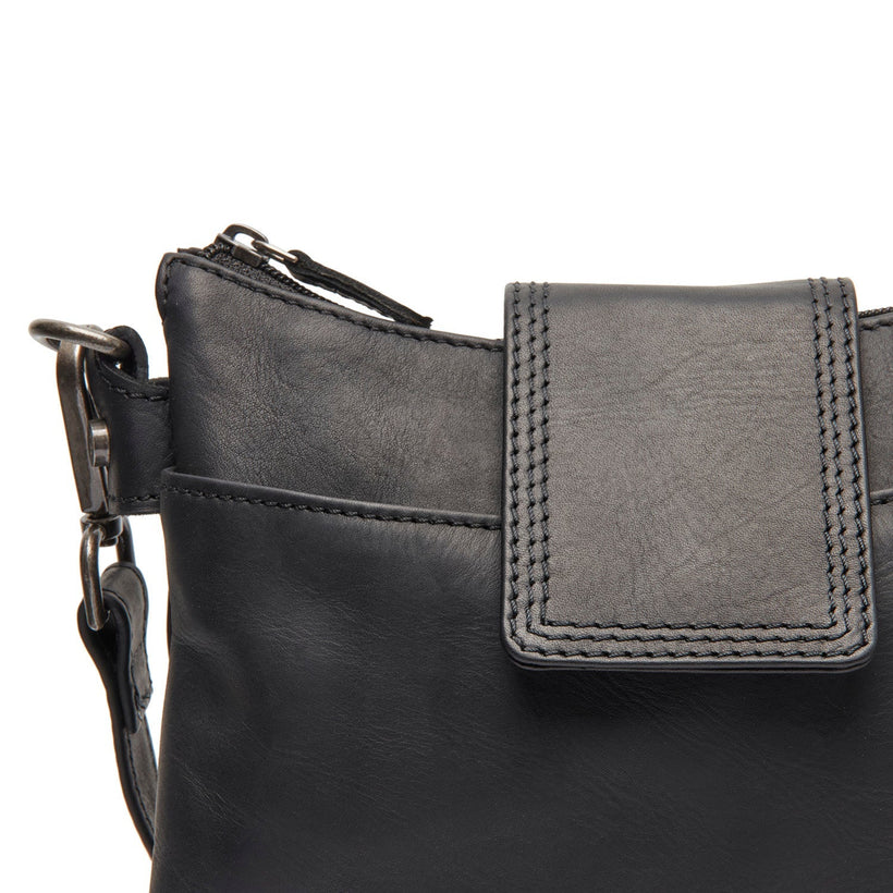 Calora Full-Grain Leather Shoulder Bag ქალის