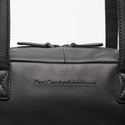 
Classic 100% Full-Grain leather Bag - უკანა ხედი გაძლიერებული ტყავის სახელურებით