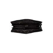 
Solid Antique Brass Hardware & Heavy-Duty Dual Zipper Detail on Fidenza ტყავის მხარზე გადასაკიდი ჩანთა