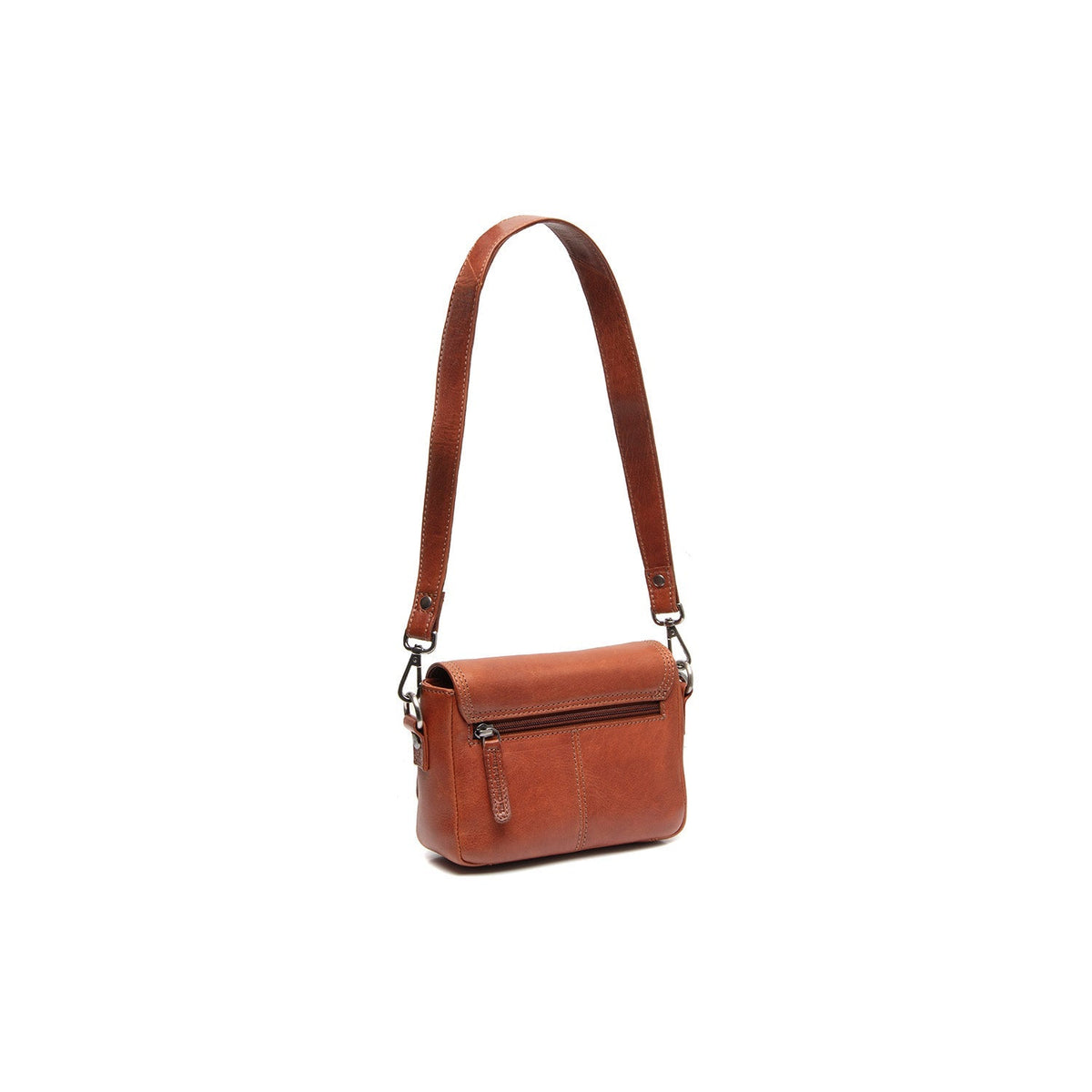 Cognac Leather Shoulder Bag Marcella, detail view 5