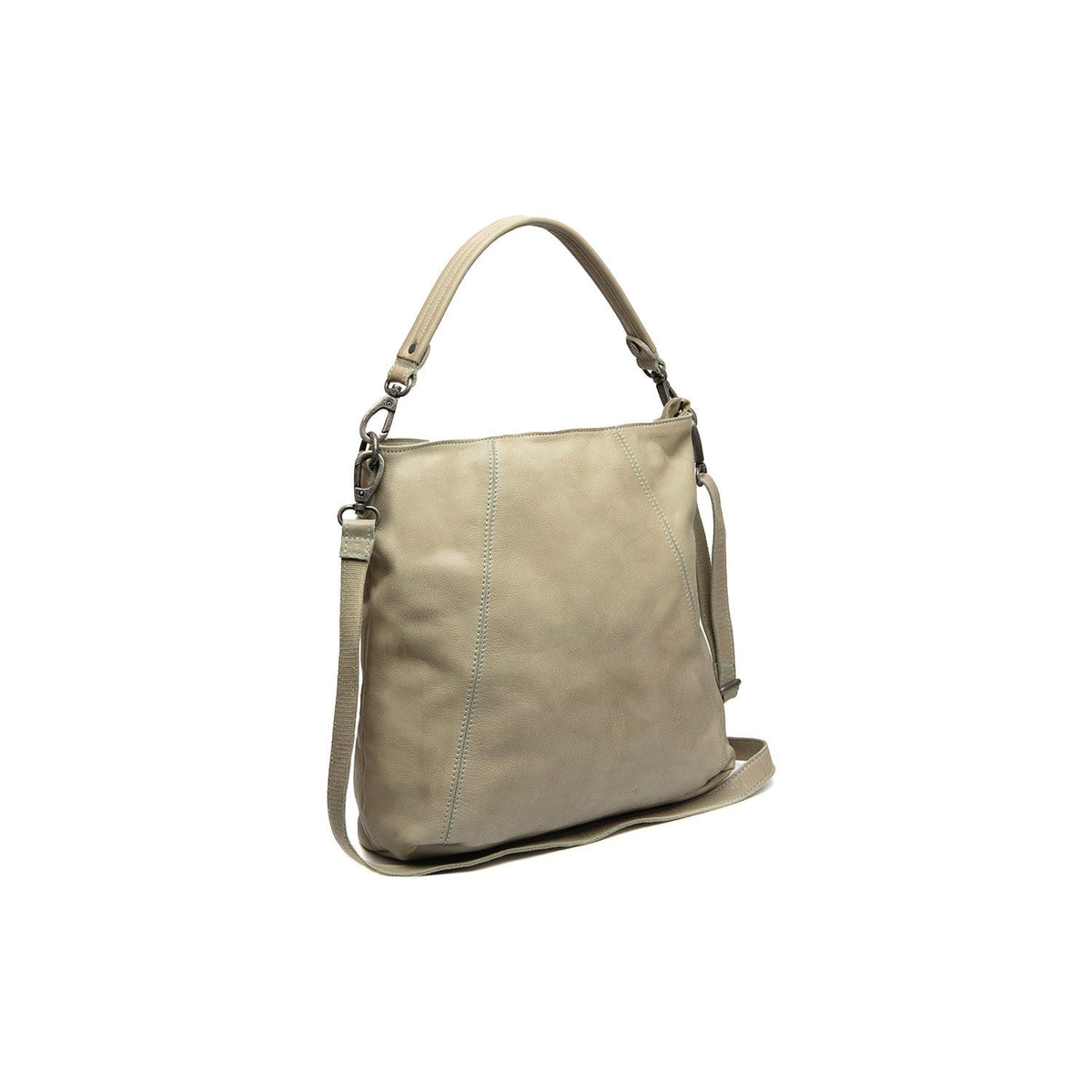 Sintra Full-Grain Leather Shoulder Bag კლასიკური 100% უმაღლესი ხარისხის ტყავით - Full Exterior წინა ხედი და მორგებული სილუეტი | შეიძინეთ ონლაინ