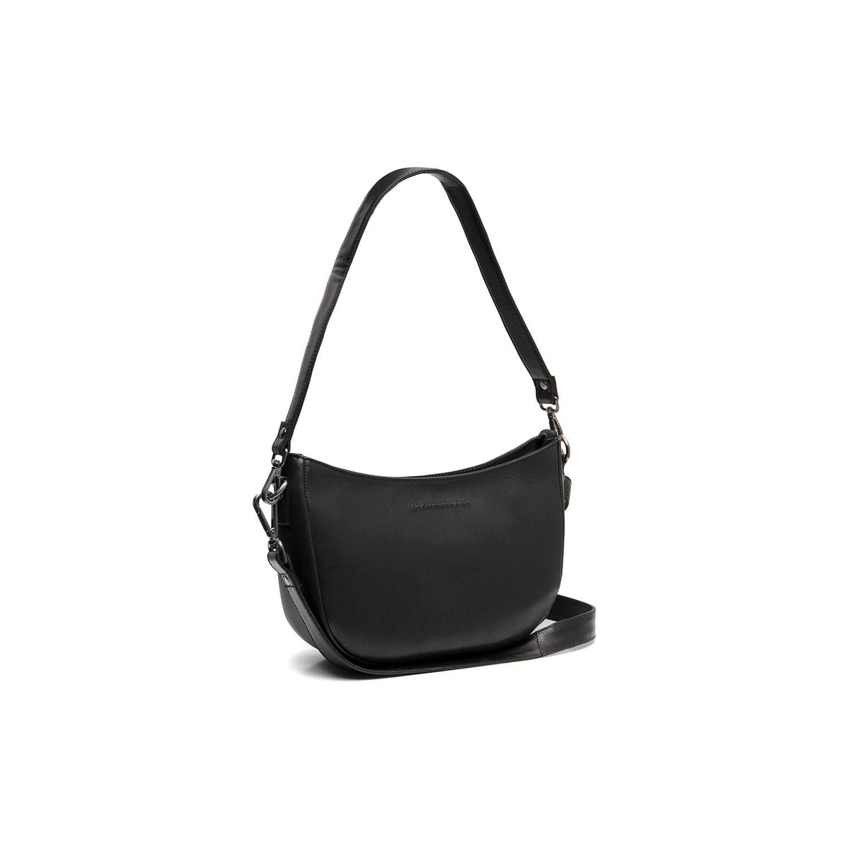 Valentano Full-Grain Leather Shoulder Bag in Tan 100% Full-Grain Leather - Full Exterior Front Profile View | Buy Online