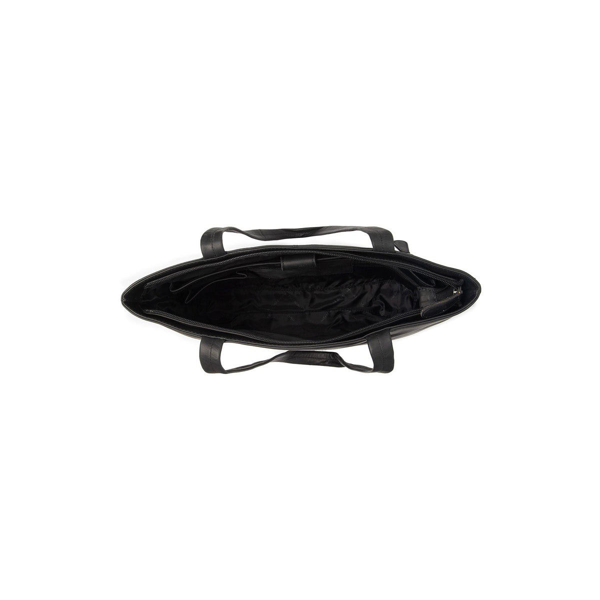 
შიდა სარჩულის ხედი Showing Dedicated Padded Laptop Sleeve & Multi-Compartment Organization