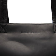 
Classic 100% Full-Grain leather Bag - უკანა ხედი გაძლიერებული ტყავის სახელურებით