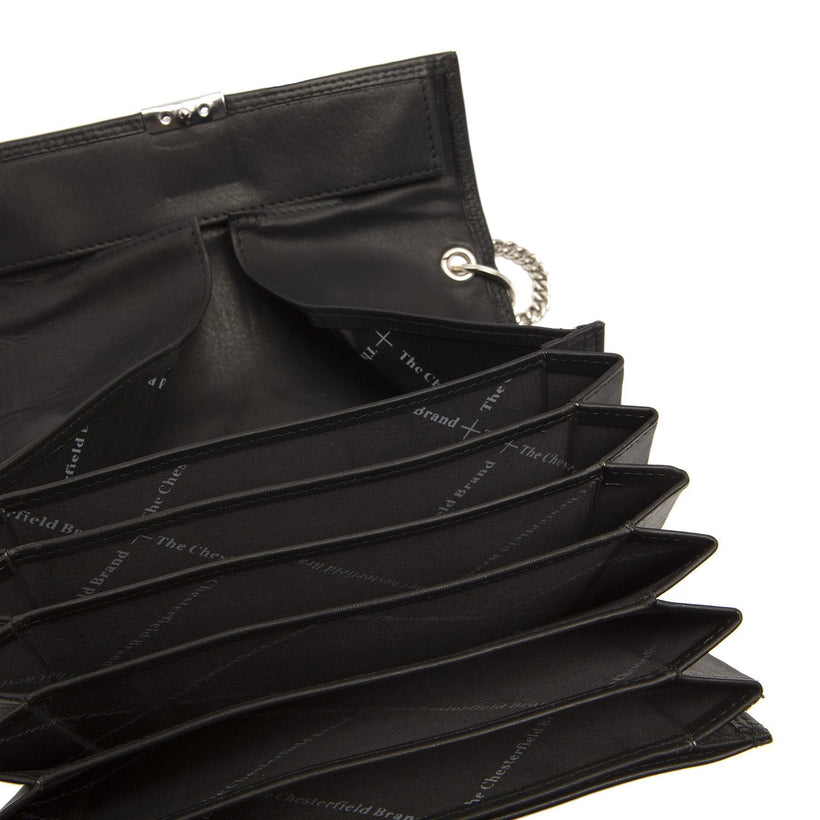 Elba Full-Grain Leather Waiter Wallet ქალის