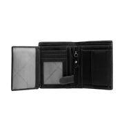 
Classic 100% Full-Grain leather Wallet - უკანა ხედი გაძლიერებული ტყავის სახელურებით
