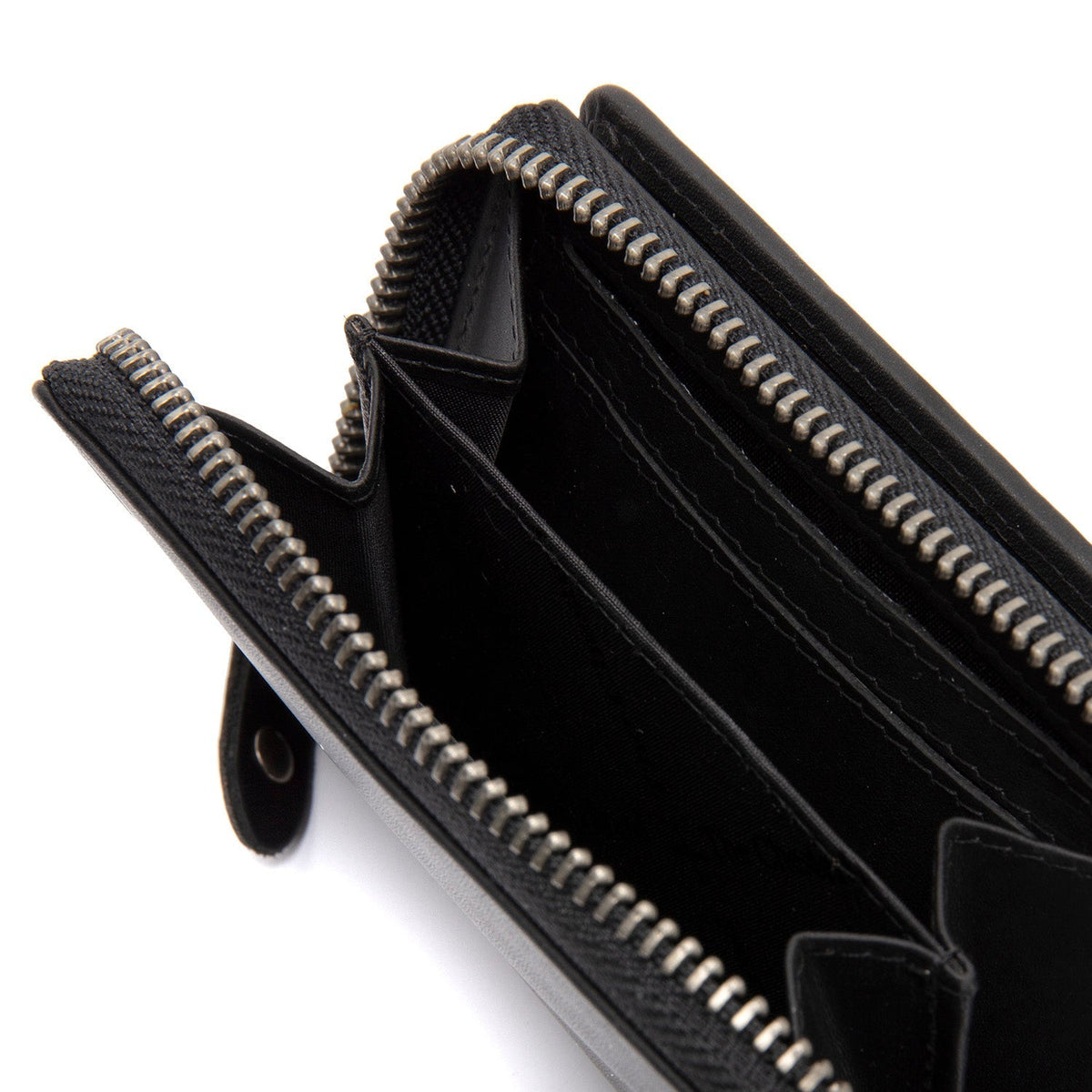 
Classic 100% Full-Grain leather Wallet - უკანა ხედი გაძლიერებული ტყავის სახელურებით