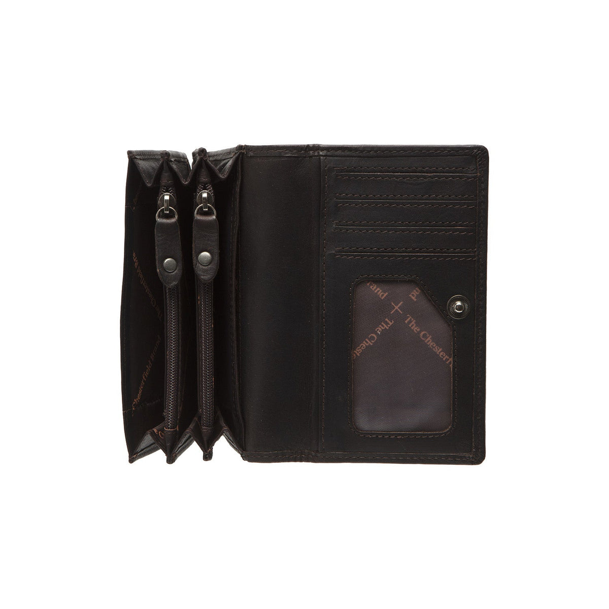 
Classic 100% Full-Grain leather Wallet - უკანა ხედი გაძლიერებული ტყავის სახელურებით