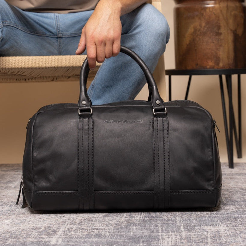 Perth Full-Grain Leather Weekender Bag ქალის