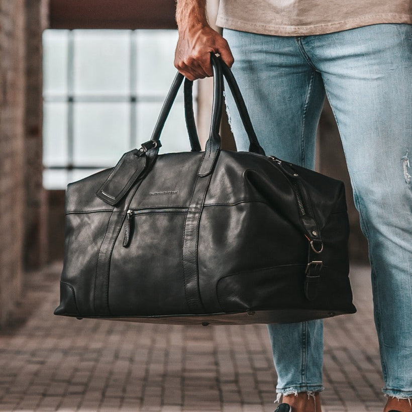 Portsmouth Full-Grain Leather Weekender Bag ქალის