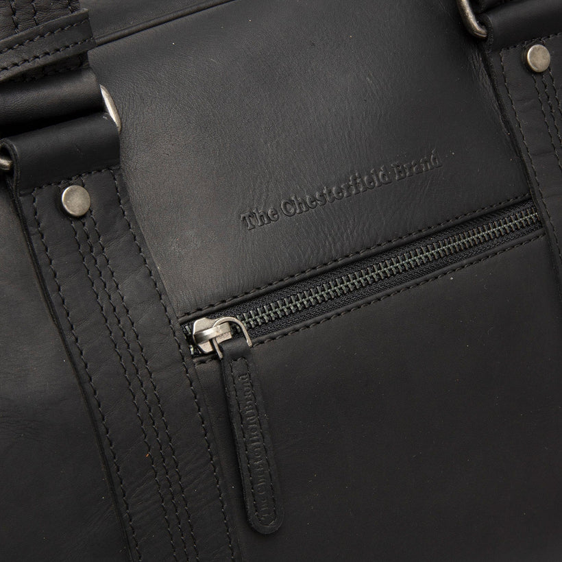 Volenza Full-Grain Leather Weekender Bag ქალის