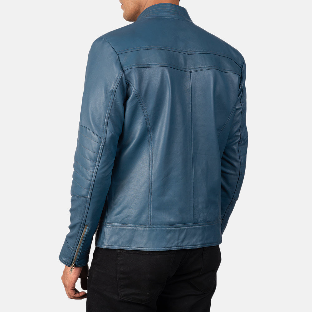 Authentic Sheepskin Leather with Semi-aniline Finish Grain Texture &amp; Heavy-Duty Seam Stitching Detail
