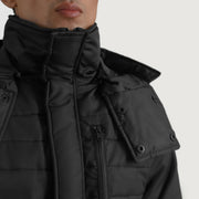 
შიდა სარჩულის ხედი Showing Quilted Viscose Lining & ორი ფუნქციური შიდა ჯიბე