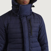 
შიდა სარჩულის ხედი Showing Quilted Viscose Lining & ორი ფუნქციური შიდა ჯიბე