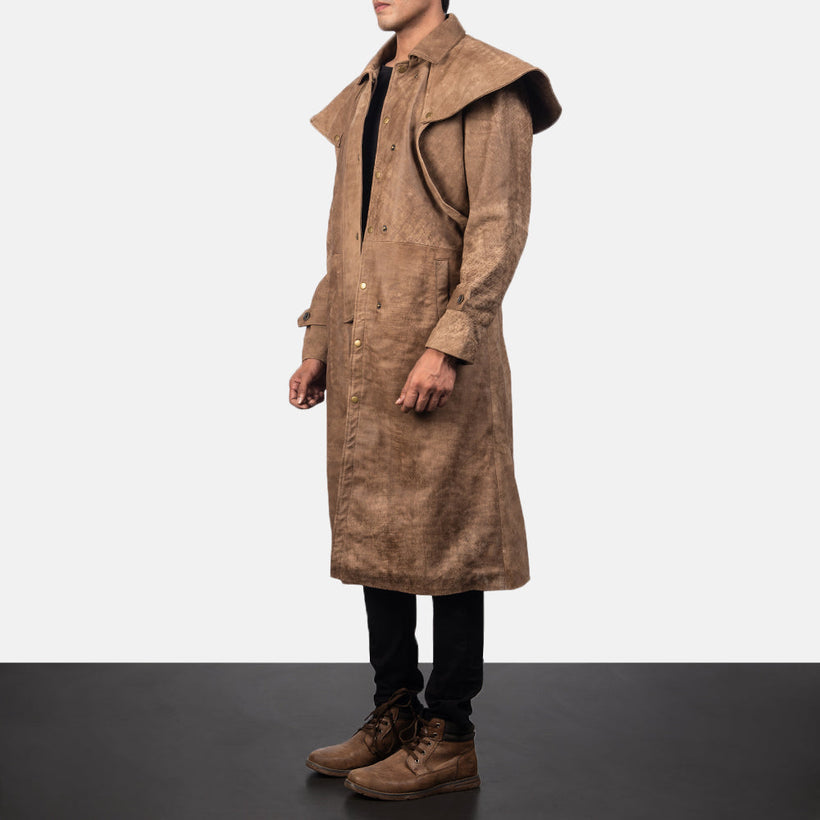 Maverick ყავისფერი Leather Duster მამაკაცის