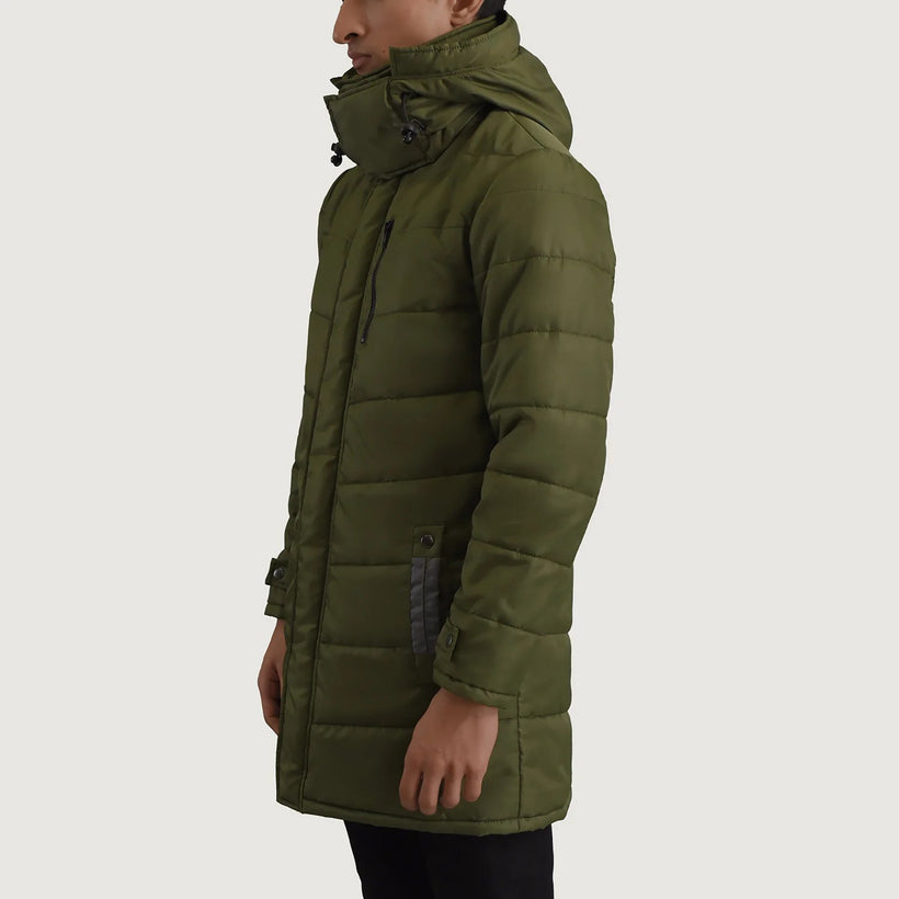Moore მწვანე Hooded Parka მამაკაცის