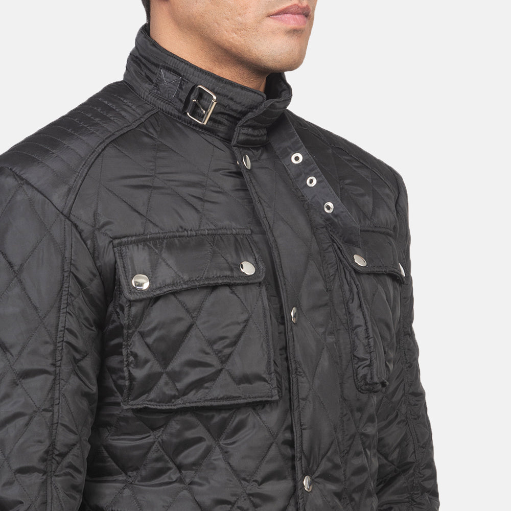 
შიდა სარჩულის ხედი Showing Quilted Polyester Lining & ორი ფუნქციური შიდა ჯიბე