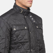 
შიდა სარჩულის ხედი Showing Quilted Polyester Lining & ორი ფუნქციური შიდა ჯიბე