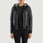
Rebella Hooded ტყავის ბომბერი ქალის – alternate product view 1