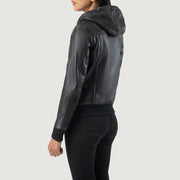 
Rebella Hooded ტყავის ბომბერი ქალის – alternate product view 5