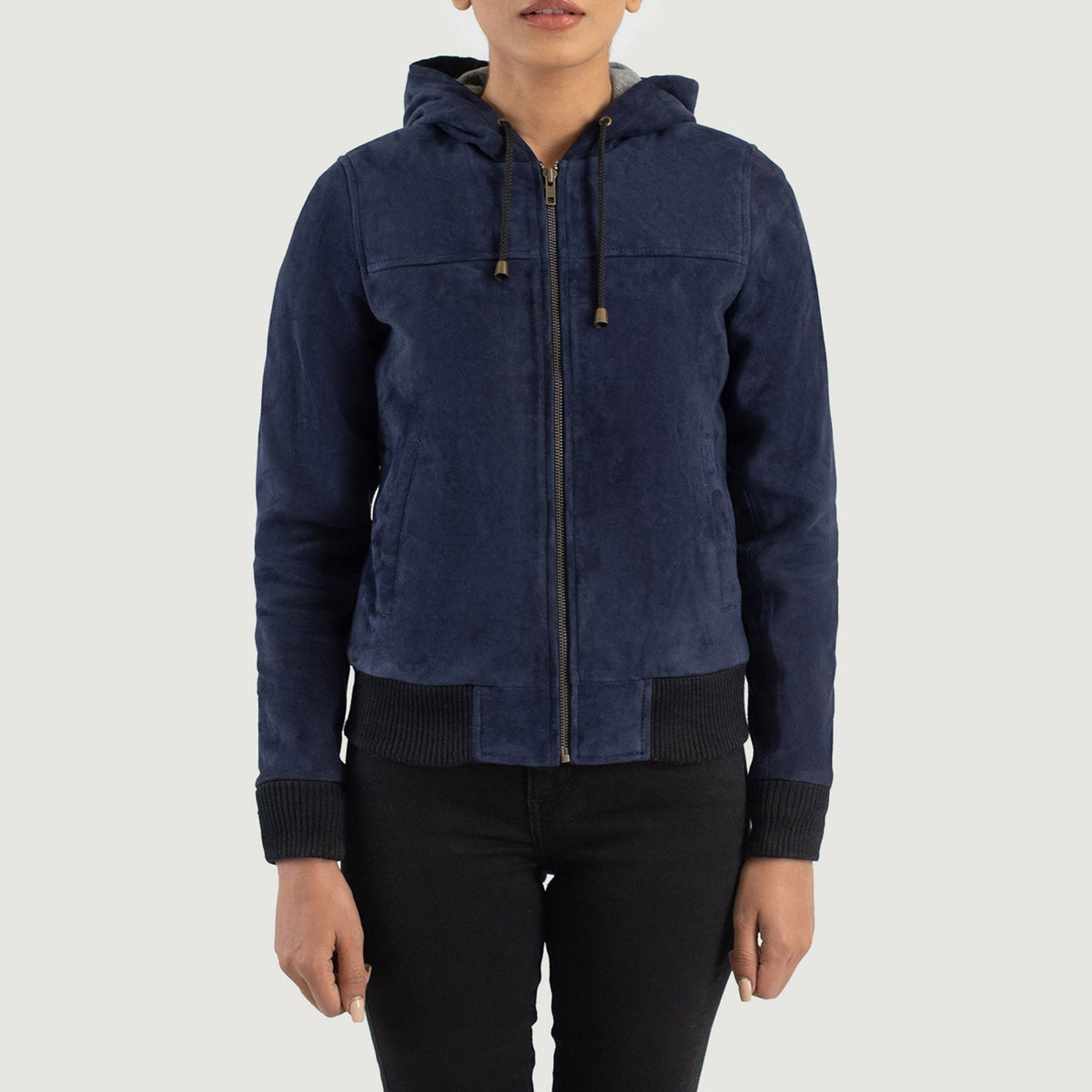 
Rebella Hooded ტყავის ბომბერი ქალის – alternate product view 4
