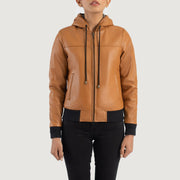 
Rebella Hooded ტყავის ბომბერი ქალის – alternate product view 4