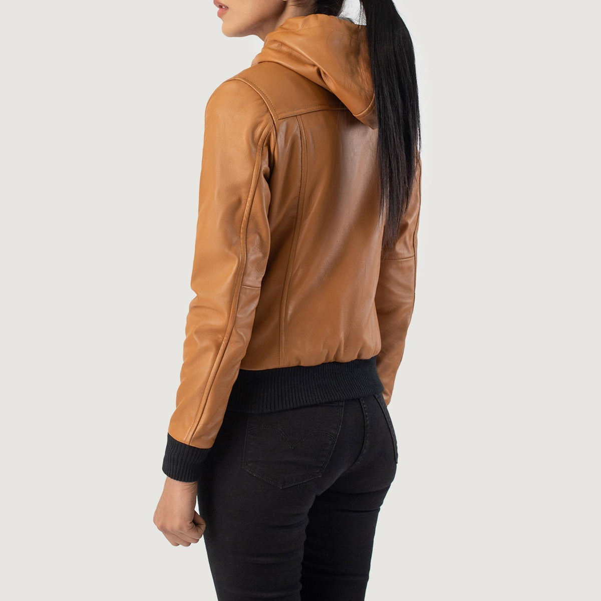 
Rebella Hooded ტყავის ბომბერი ქალის – alternate product view 5