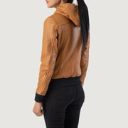 
Rebella Hooded ტყავის ბომბერი ქალის – alternate product view 5