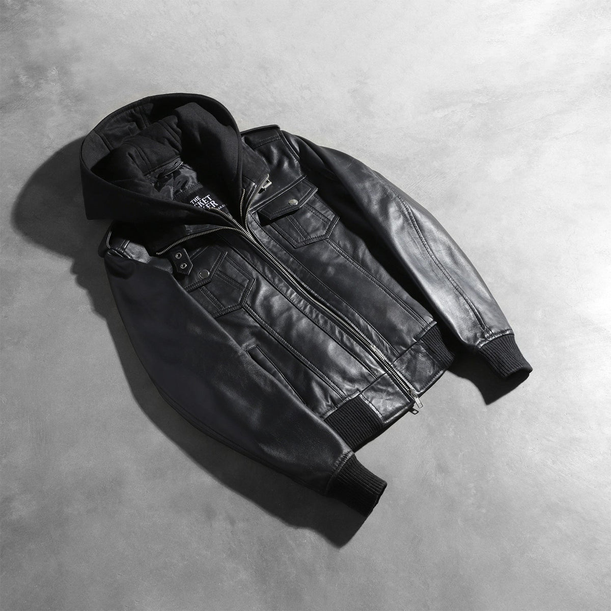 
Roslyn Hooded ტყავის ბომბერი ქალის – alternate product view 7