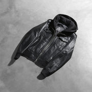 
Roslyn Hooded ტყავის ბომბერი ქალის – alternate product view 8